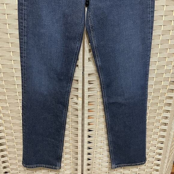 AGOLDE High Rise STOVEPIPE Jeans Women 28 Medium Blue SONG Wash SOFT STRETCH NEW - Picture 4 of 10